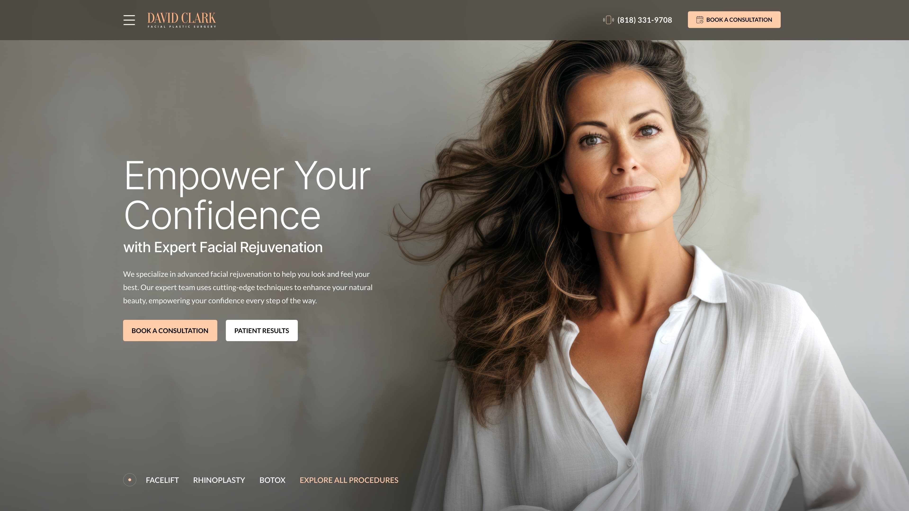 Facial Plastic Surgery Website Design